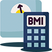 حساب مؤشر كتلة الجسم (BMI)